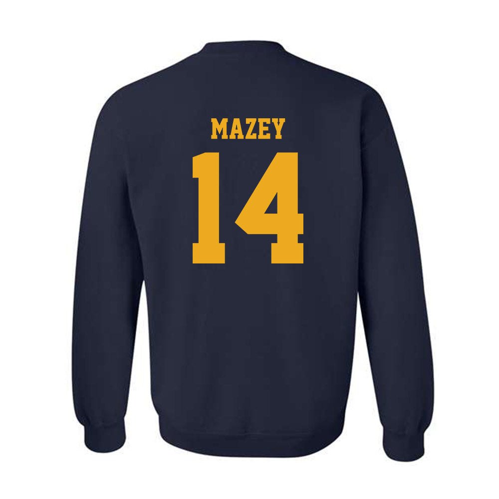 West Virginia - NCAA Baseball : Weston Mazey - NCAA® Replica Shersey Crewneck Sweatshirt-1