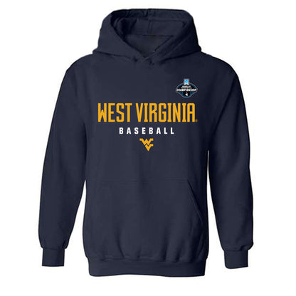 West Virginia - NCAA Baseball : Reese Bassinger - NCAA® Replica Shersey Hooded Sweatshirt-0