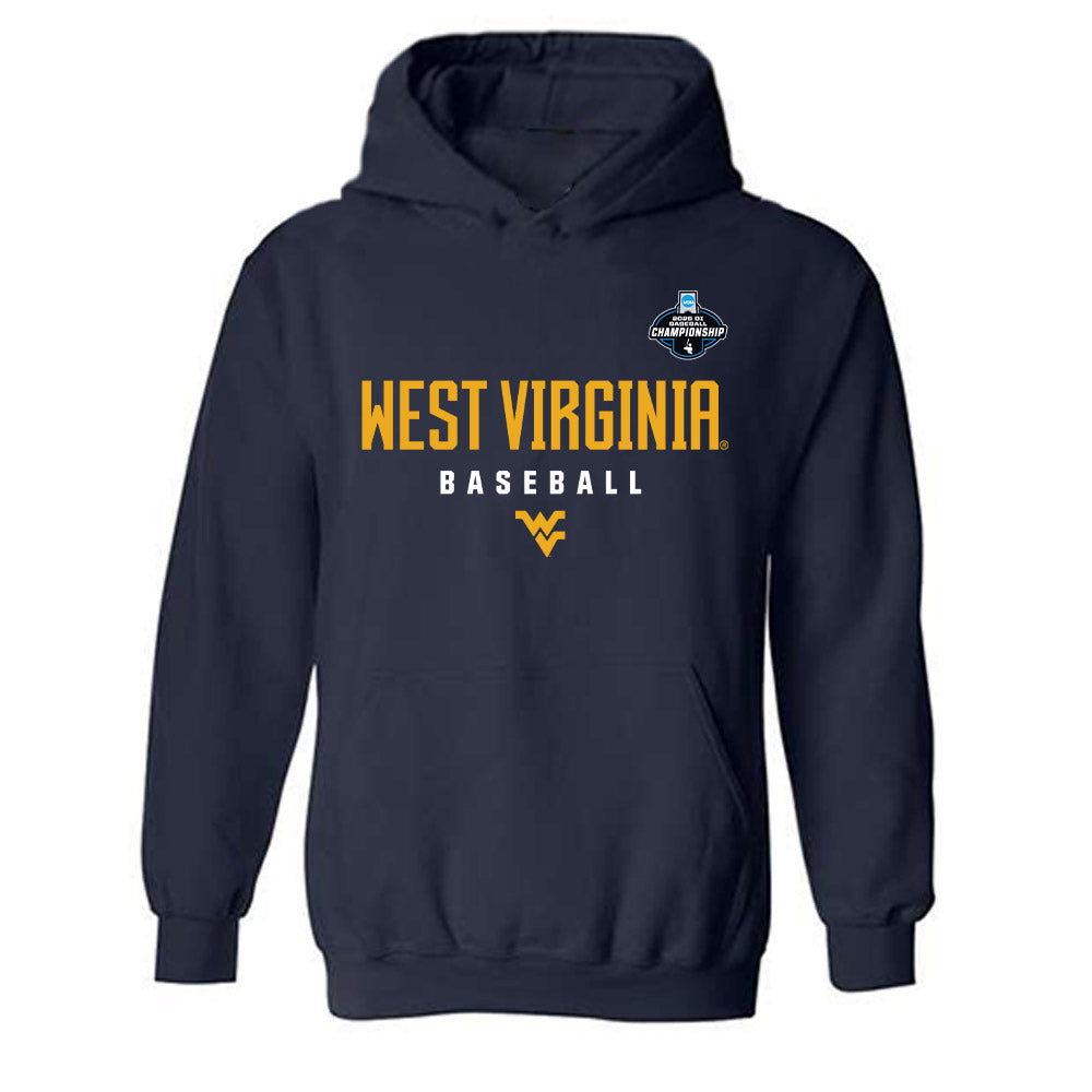 West Virginia - NCAA Baseball : Weston Smith - NCAA® Replica Shersey Hooded Sweatshirt-0