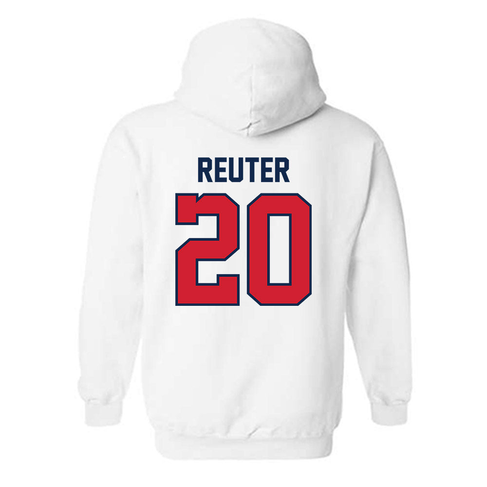 Ole Miss - NCAA Baseball : Collin Reuter - NCAA® Replica Shersey Hooded Sweatshirt-1
