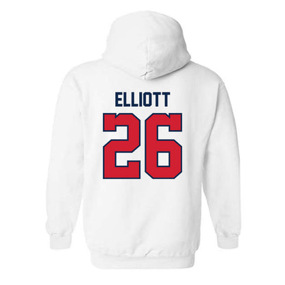 Ole Miss - NCAA Baseball : Hunter Elliott - NCAA® Replica Shersey Hooded Sweatshirt-1