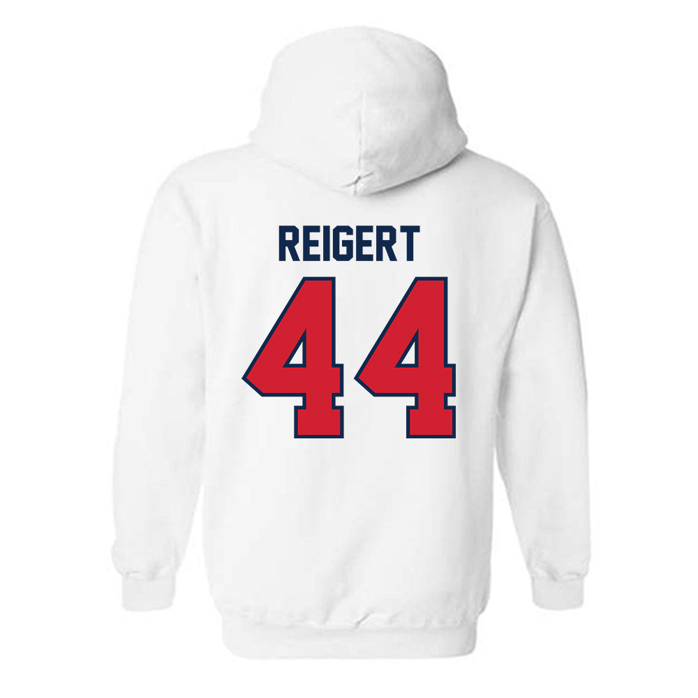 Ole Miss - NCAA Baseball : Jake Reigert - NCAA® Replica Shersey Hooded Sweatshirt-1