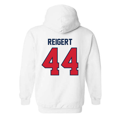 Ole Miss - NCAA Baseball : Jake Reigert - NCAA® Replica Shersey Hooded Sweatshirt-1