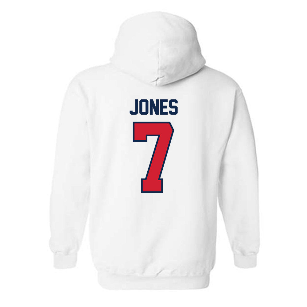 Ole Miss - NCAA Baseball : Topher Jones - NCAA® Replica Shersey Hooded Sweatshirt-1