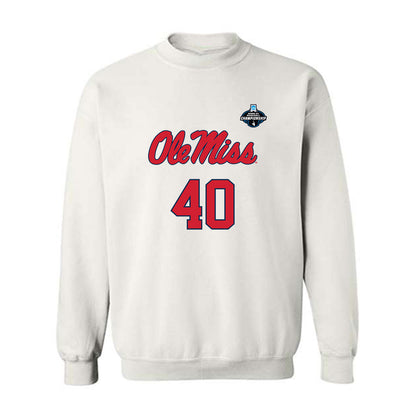 Ole Miss - NCAA Baseball : JP Robertson - NCAA® Replica Shersey Crewneck Sweatshirt-0