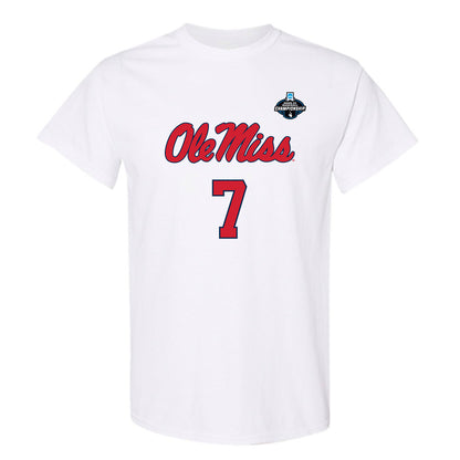 Ole Miss - NCAA Baseball : Topher Jones - NCAA® Replica Shersey T-Shirt-0