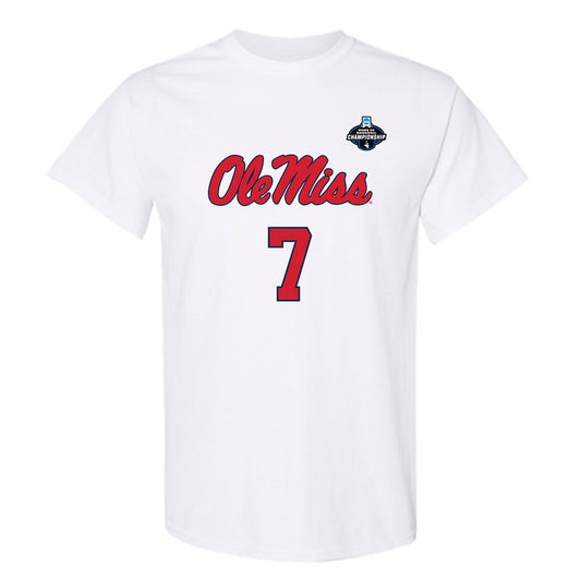 Ole Miss - NCAA Baseball : Topher Jones - NCAA® Replica Shersey T-Shirt-0