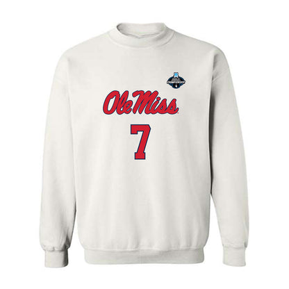 Ole Miss - NCAA Baseball : Topher Jones - NCAA® Replica Shersey Crewneck Sweatshirt-0