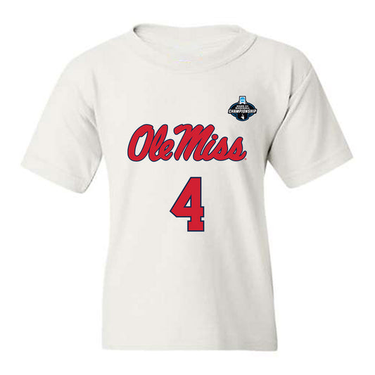 Ole Miss - NCAA Baseball : Leo Odom - NCAA® Replica Shersey Youth T-Shirt-0