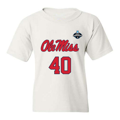 Ole Miss - NCAA Baseball : JP Robertson - NCAA® Replica Shersey Youth T-Shirt-0