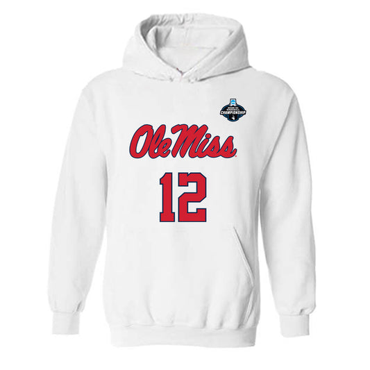 Ole Miss - NCAA Baseball : Dominic Decker - NCAA® Replica Shersey Hooded Sweatshirt-0