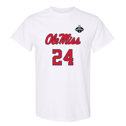 Ole Miss - NCAA Baseball : Austin Fawley - NCAA® Replica Shersey T-Shirt-0