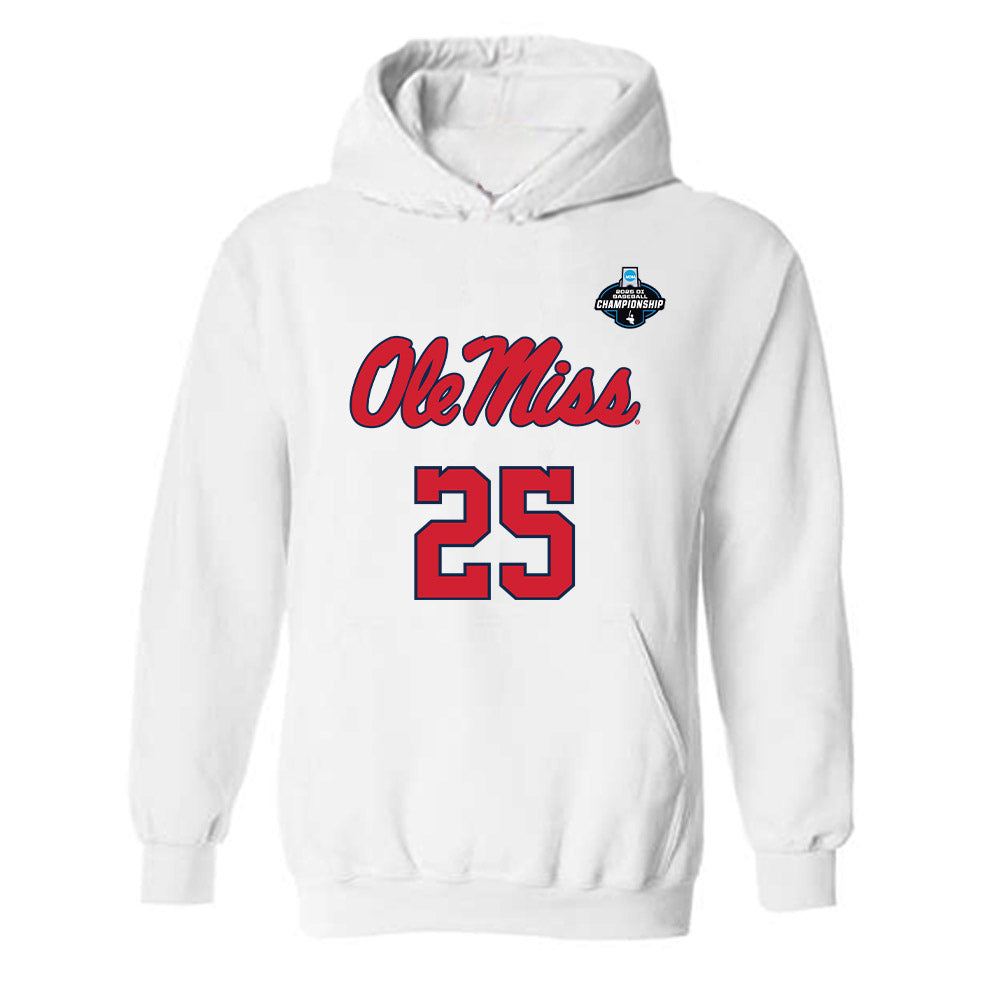 Ole Miss - NCAA Baseball : Daniel Pacella - NCAA® Replica Shersey Hooded Sweatshirt-0