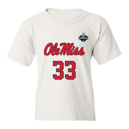 Ole Miss - NCAA Baseball : Landon Koenig - NCAA® Replica Shersey Youth T-Shirt-0