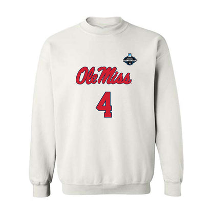 Ole Miss - NCAA Baseball : Leo Odom - NCAA® Replica Shersey Crewneck Sweatshirt-0