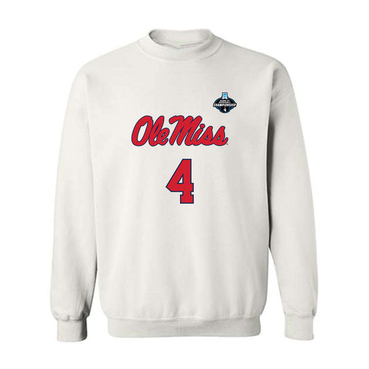 Ole Miss - NCAA Baseball : Leo Odom - NCAA® Replica Shersey Crewneck Sweatshirt-0