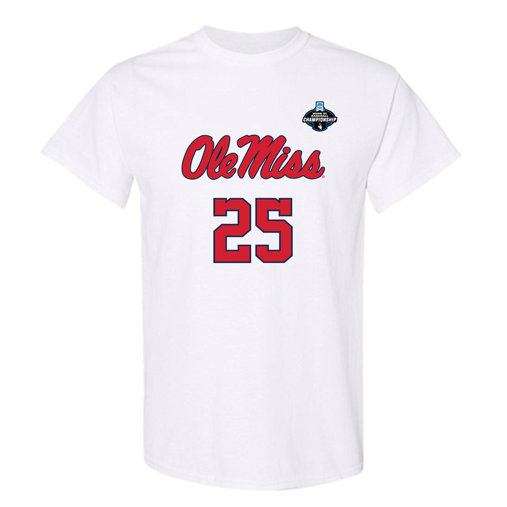 Ole Miss - NCAA Baseball : Daniel Pacella - NCAA® Replica Shersey T-Shirt-0