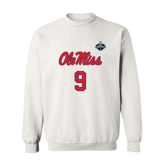 Ole Miss - NCAA Baseball : Lucas Lawrence - NCAA® Replica Shersey Crewneck Sweatshirt-0