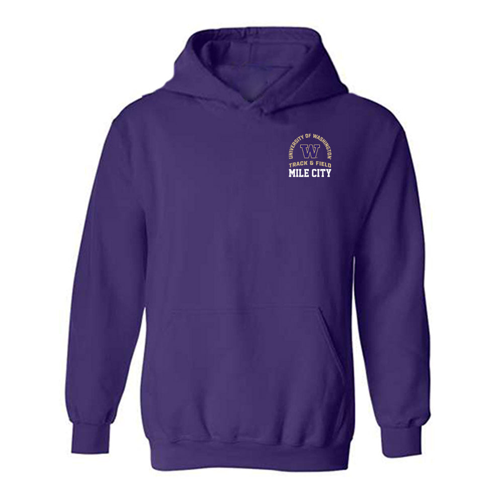 Washington - NCAA Men's Track & Field : - Hooded Sweatshirt-0