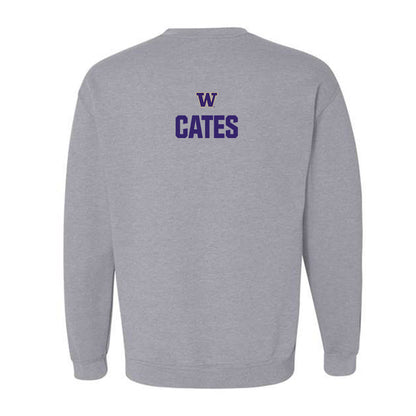 Washington - NCAA Men's Track & Field : Tomeko Cates - Classic Shersey Crewneck Sweatshirt-1