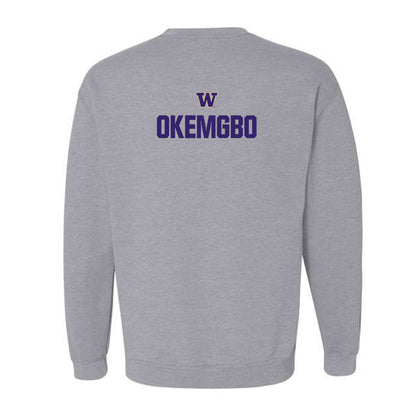 Washington - NCAA Women's Track & Field : Chiche Okemgbo - Classic Shersey Crewneck Sweatshirt-1
