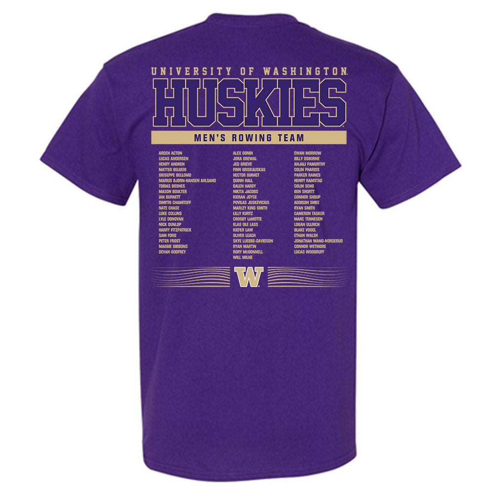 Washington - NCAA Men's Rowing : - Roster T-Shirt-1