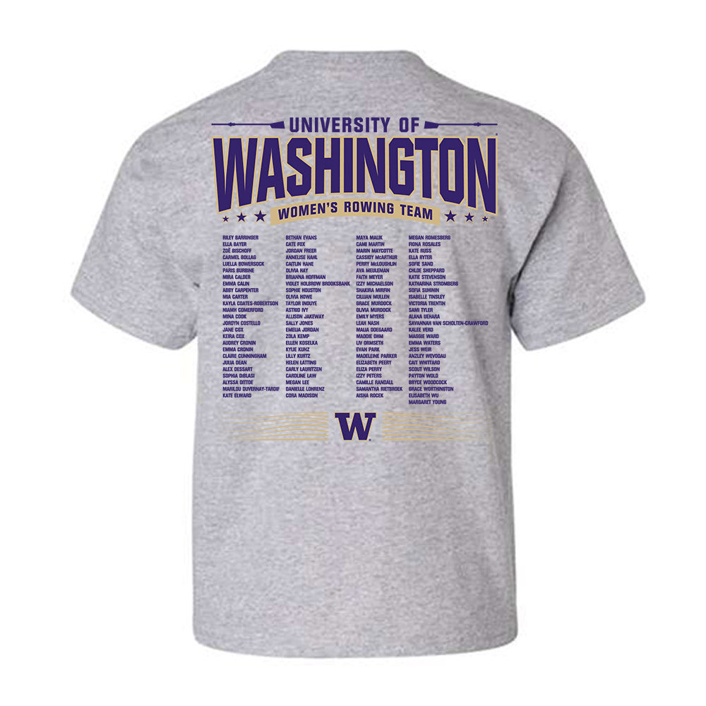 Washington - NCAA Women's Rowing : - Roster Shirt Youth T-Shirt-1
