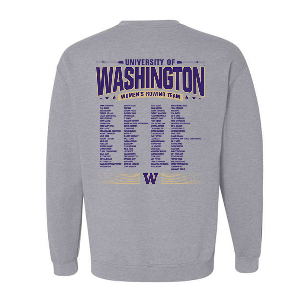 Washington - NCAA Women's Rowing : - Roster Shirt Crewneck Sweatshirt-1