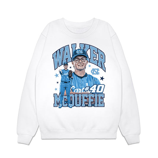 UNC - NCAA Baseball : Walker McDuffie - Collage Premium Crewneck Sweatshirt-0