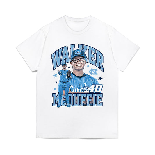 UNC - NCAA Baseball : Walker McDuffie - Collage Comfort Colors T-Shirt-0