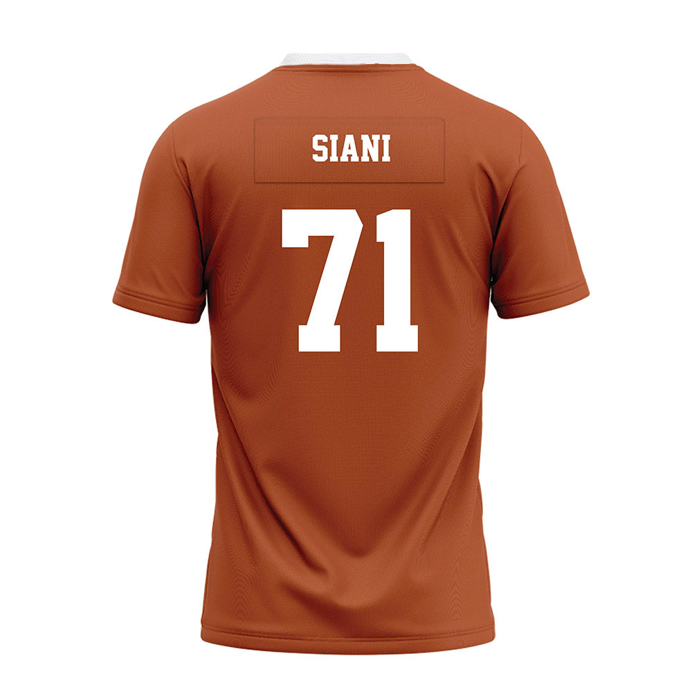 Texas - NCAA Football : Melvin Siani - Orange Premium Football Jersey-1