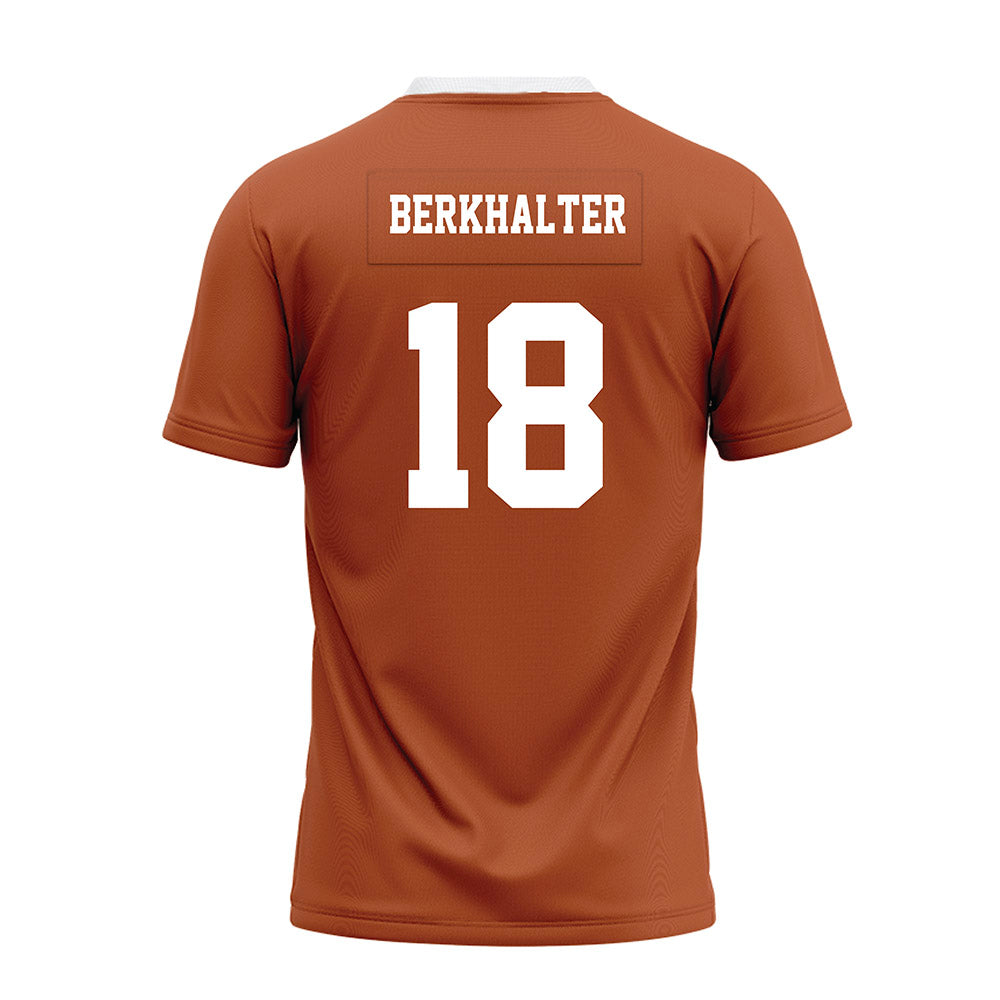 Texas - NCAA Football : Sterling Berkhalter - Orange Premium Football Jersey-1