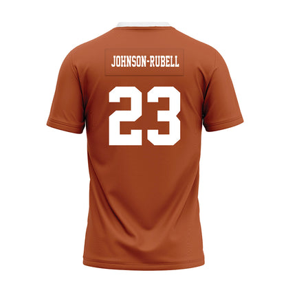 Texas - NCAA Football : Jordon Johnson-Rubell - Orange Premium Football Jersey-1