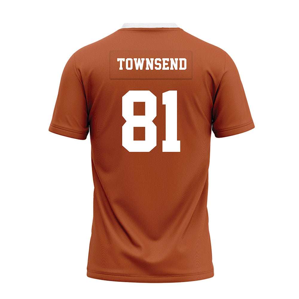 Texas - NCAA Football : Nick Townsend - Orange Premium Football Jersey-1