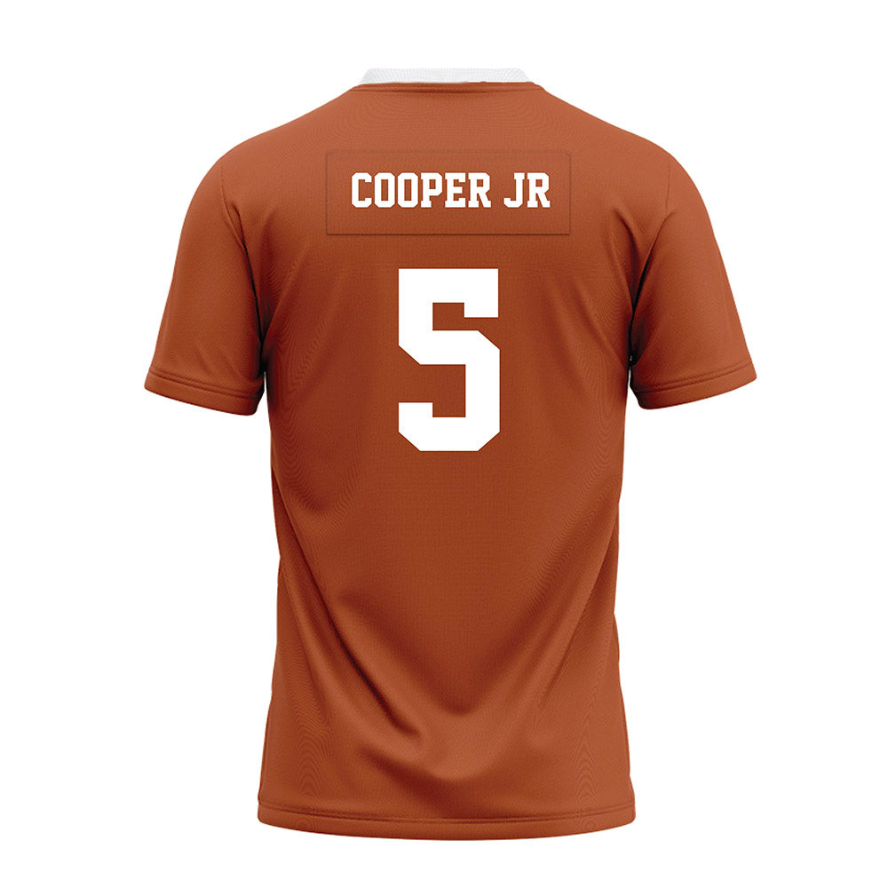 Texas - NCAA Football : Derrek Cooper jr - Orange Premium Football Jersey-1