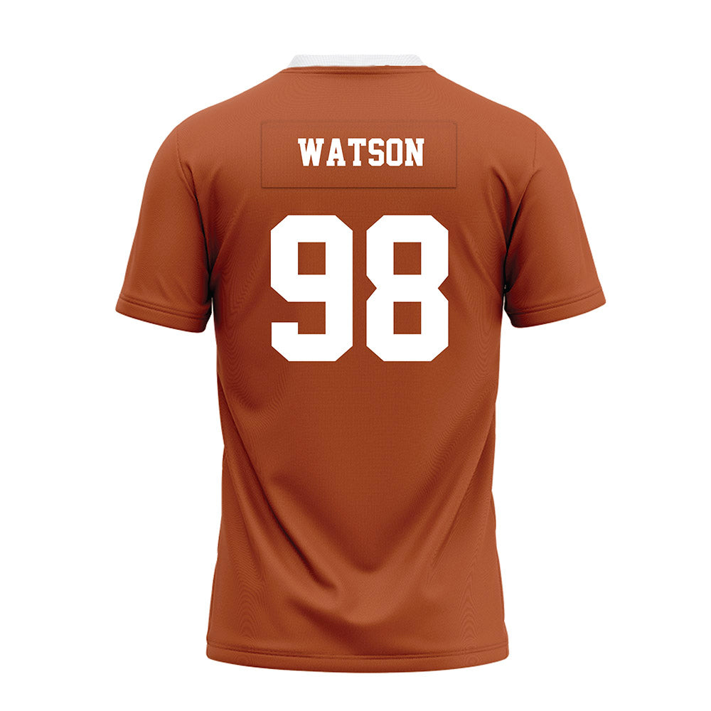 Texas - NCAA Football : Maraad Watson - Orange Premium Football Jersey-1