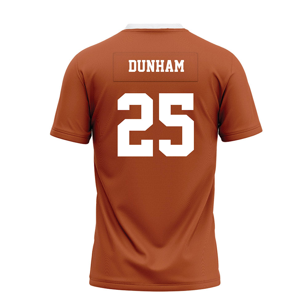 Texas - NCAA Football : Luke Dunham - Orange Premium Football Jersey-1