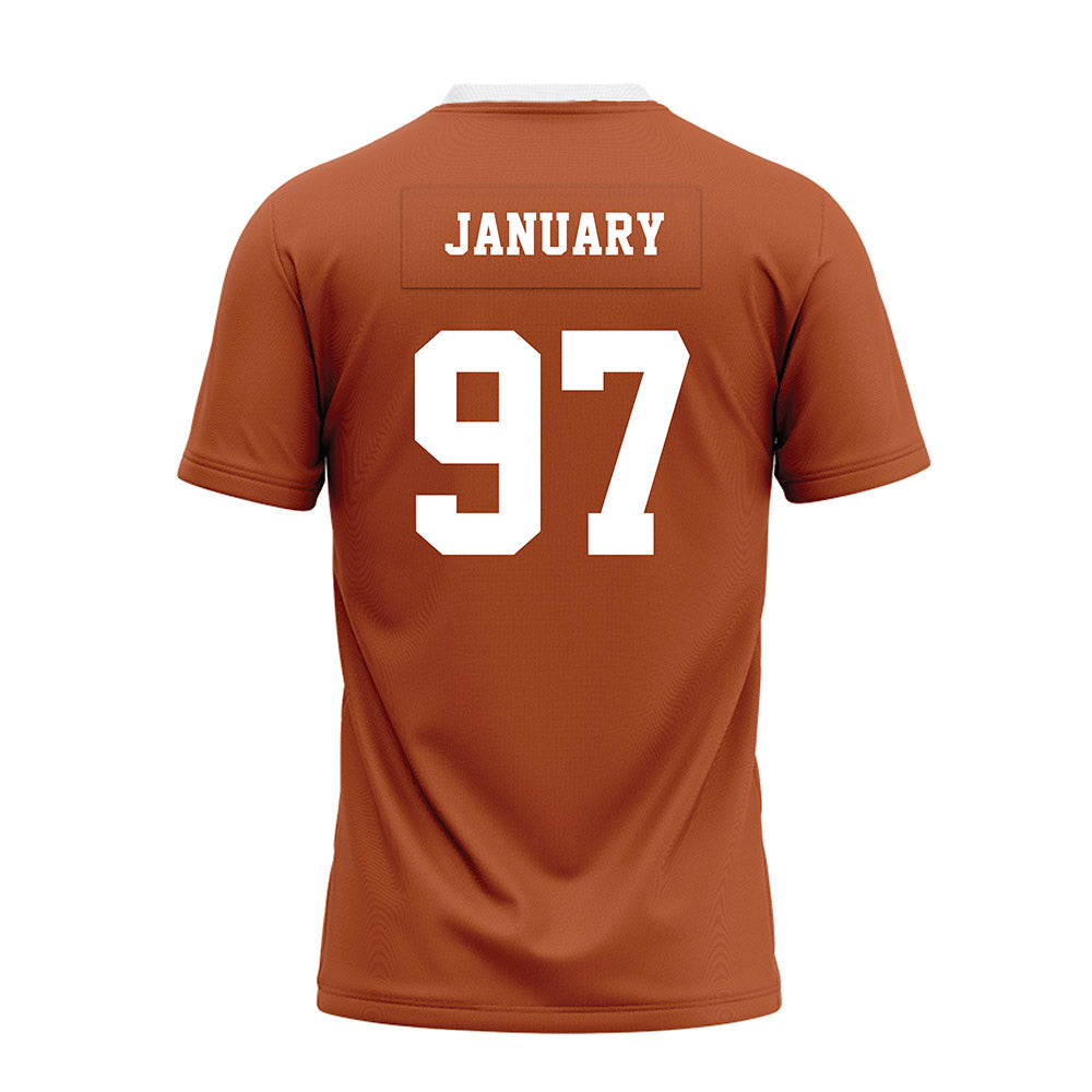 Texas - NCAA Football : Alex January - Orange Premium Football Jersey-1