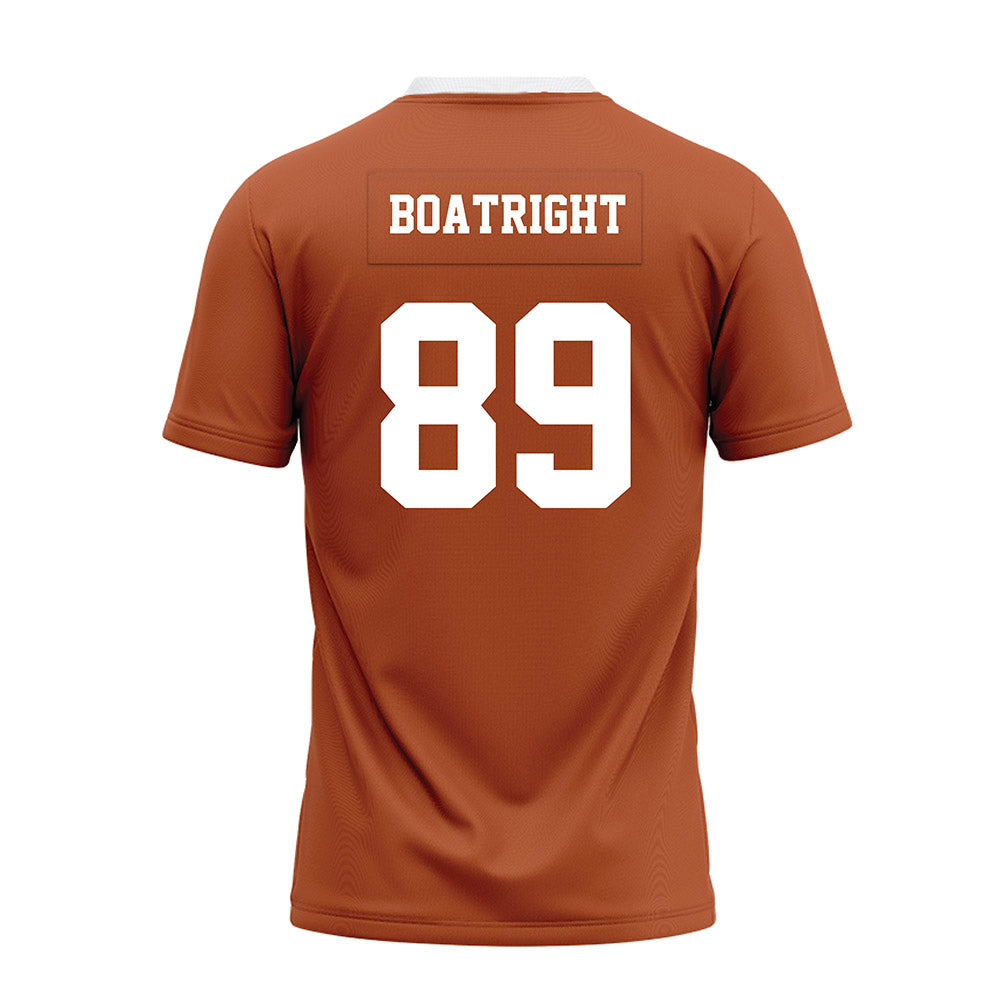 Texas - NCAA Football : Ty Boatright - Orange Premium Football Jersey-1