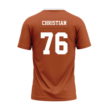 Texas - NCAA Football : Jackson Christian - Orange Premium Football Jersey-1