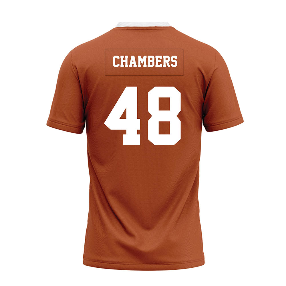 Texas - NCAA Football : Bryce Chambers - Orange Premium Football Jersey-1