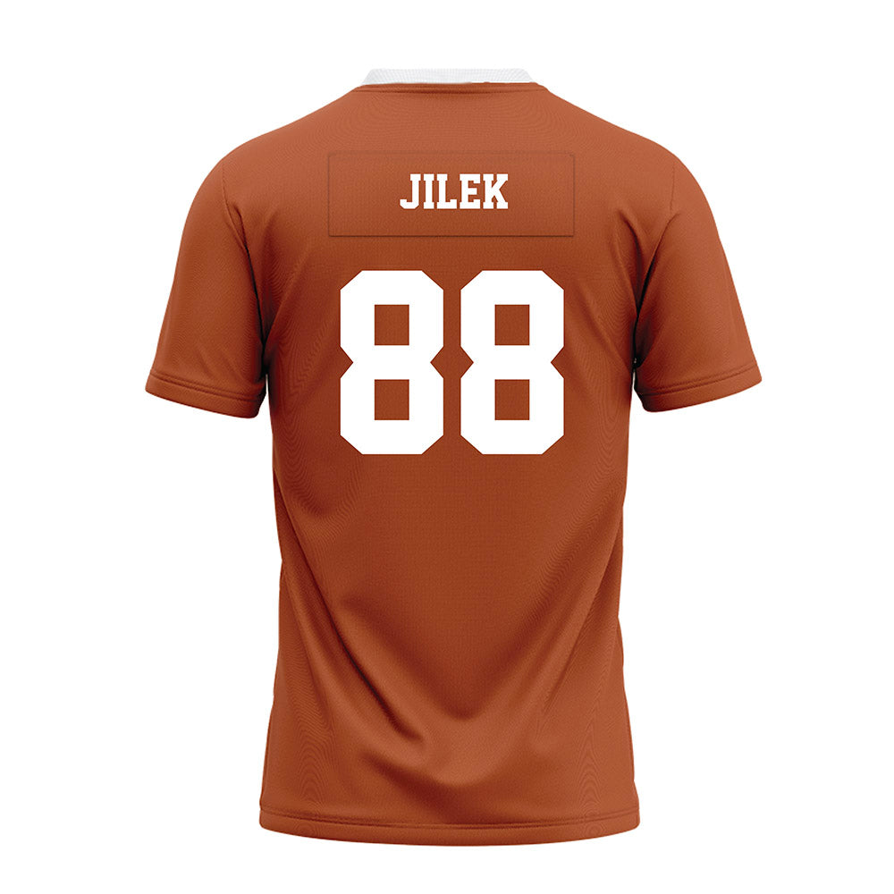 Texas - NCAA Football : Charlie Jilek - Orange Premium Football Jersey-1