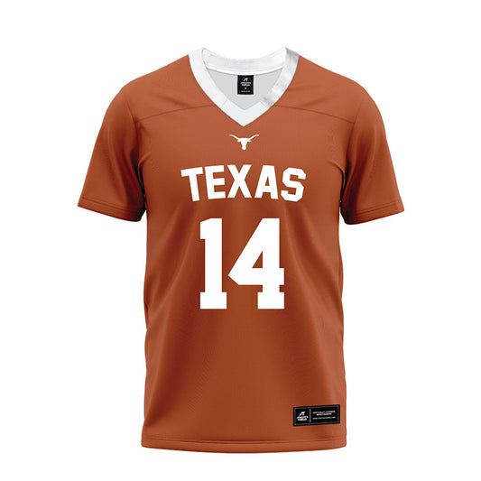 Texas - NCAA Football : Brad Spence - Orange Premium Football Jersey-0