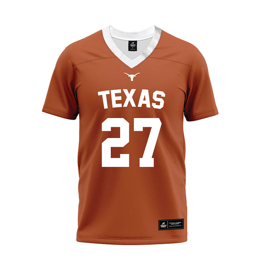 Texas - NCAA Football : Colin Page - Orange Premium Football Jersey-0