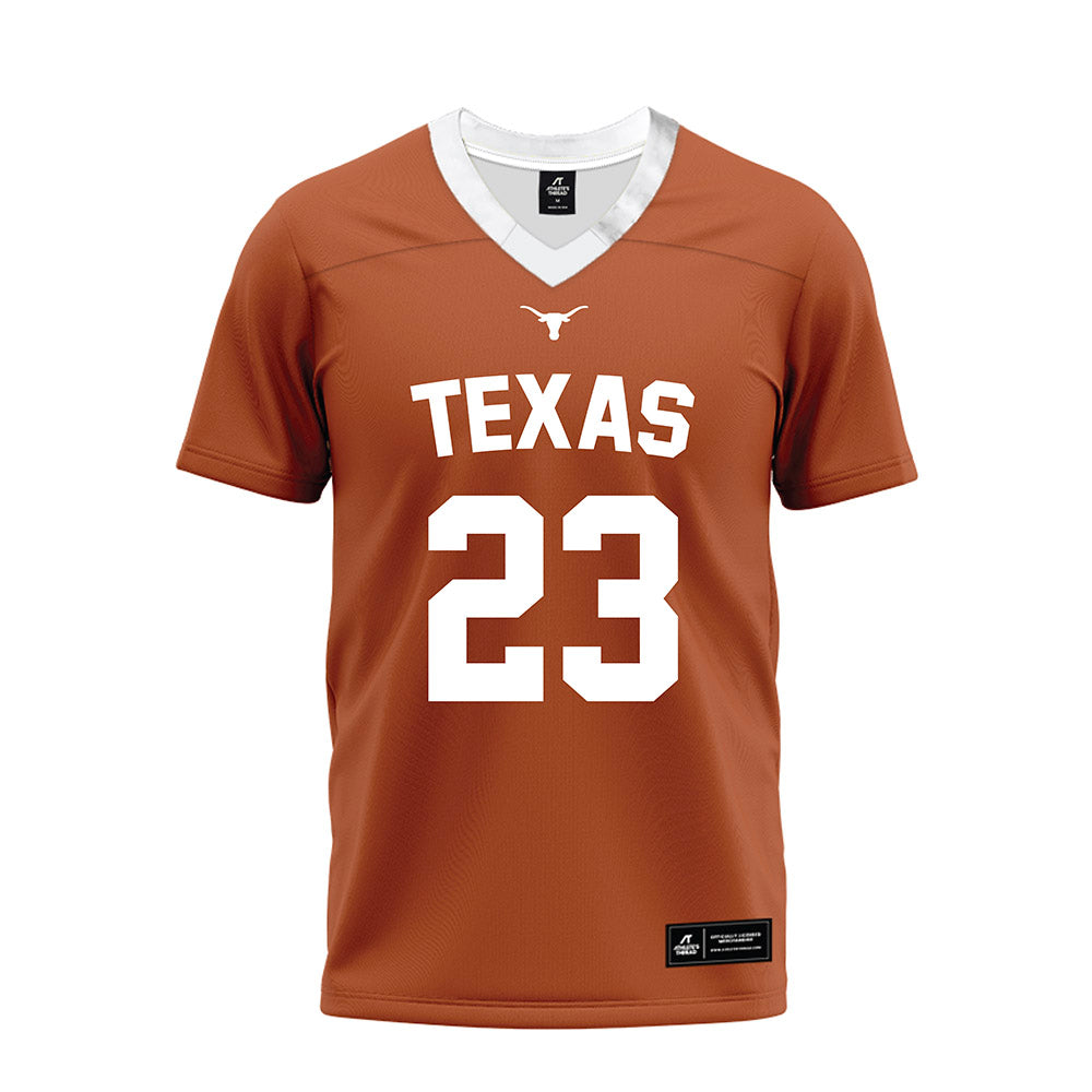 Texas - NCAA Football : Jordon Johnson-Rubell - Orange Premium Football Jersey-0