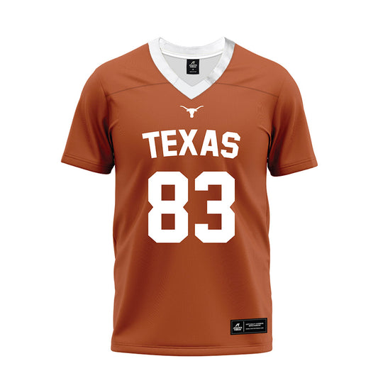 Texas - NCAA Football : Spencer Shannon - Orange Premium Football Jersey-0
