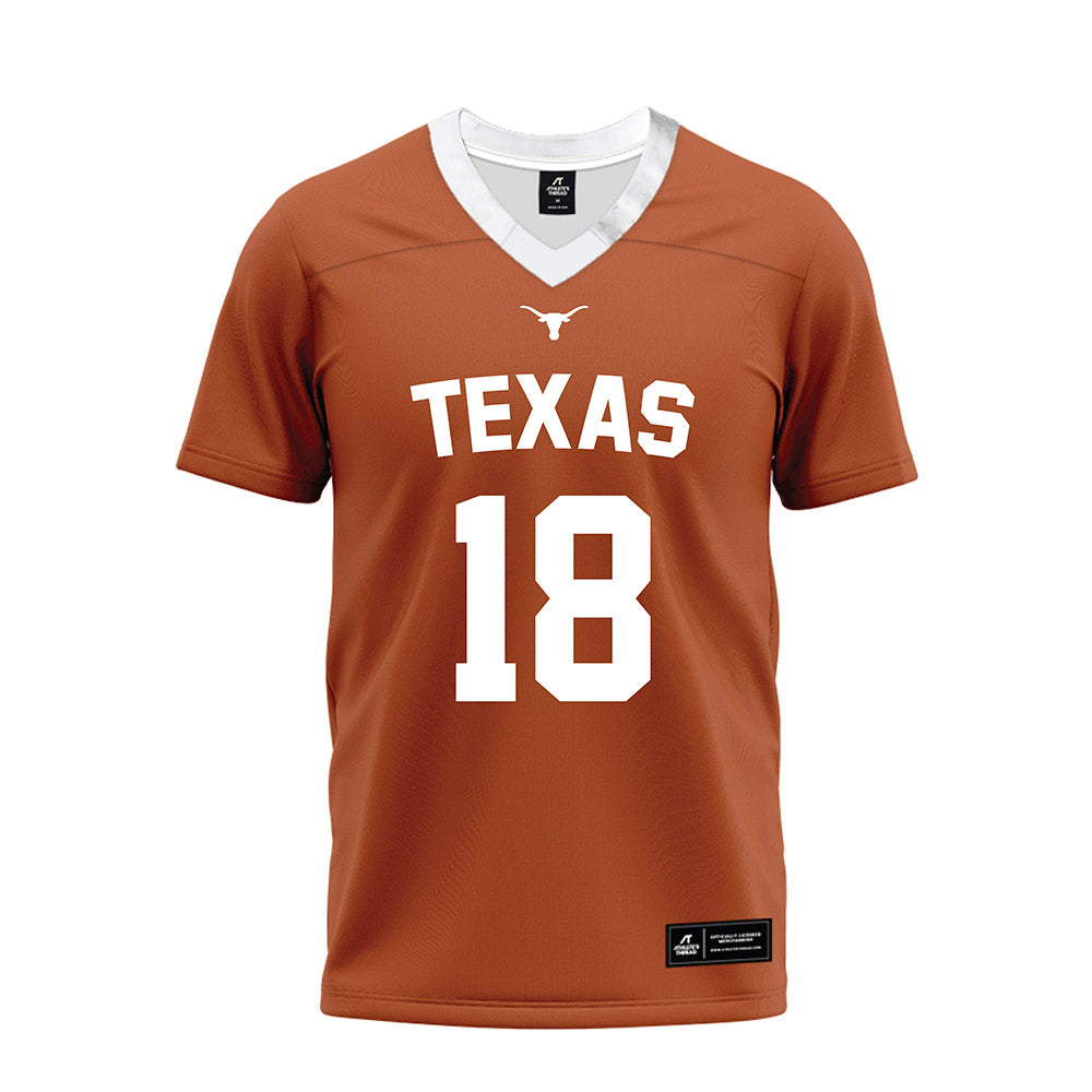 Texas - NCAA Football : Kosi Okpala - Orange Premium Football Jersey-0