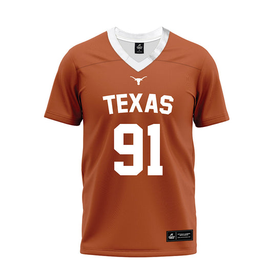 Texas - NCAA Football : Ethan Burke - Orange Premium Football Jersey-0