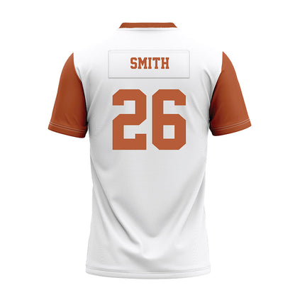 Texas - NCAA Football : TyAnthony Smith - White Premium Football Jersey-1
