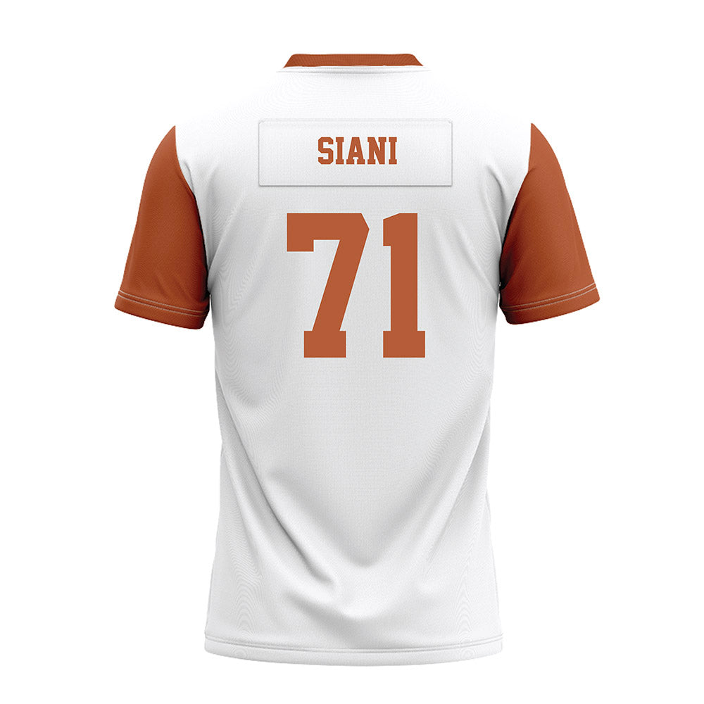 Texas - NCAA Football : Melvin Siani - White Premium Football Jersey-1